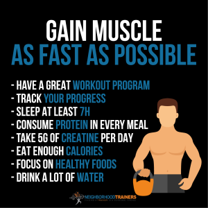 how to gain muscle fast