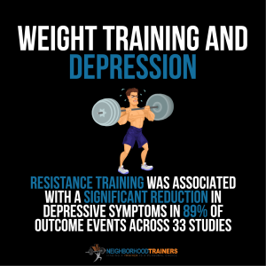 weight training to relieve depression